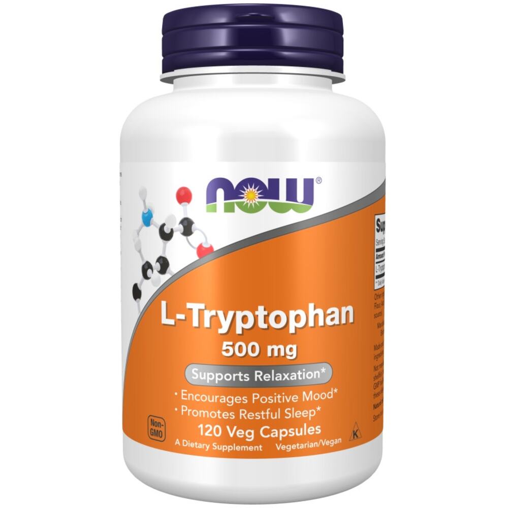 L-Tryptophan 500 mg Veg Capsules 120 count